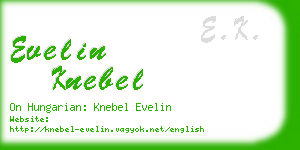 evelin knebel business card